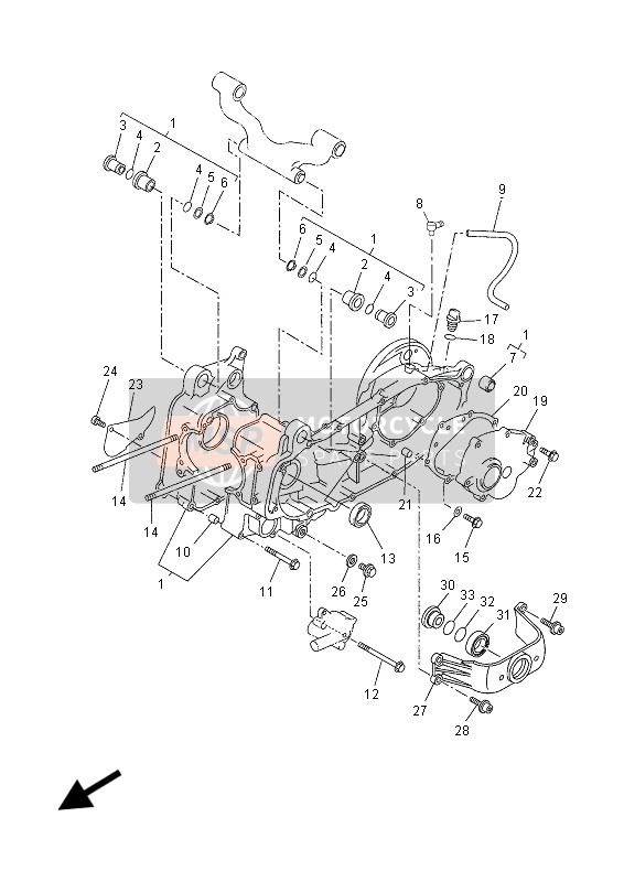 Yamaha YP250R (MBL2) 2015 Carter per un 2015 Yamaha YP250R (MBL2)